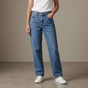 LEVI'S Women Baggy Dad Jeans 25 Blue Denim 90s Aesthetic